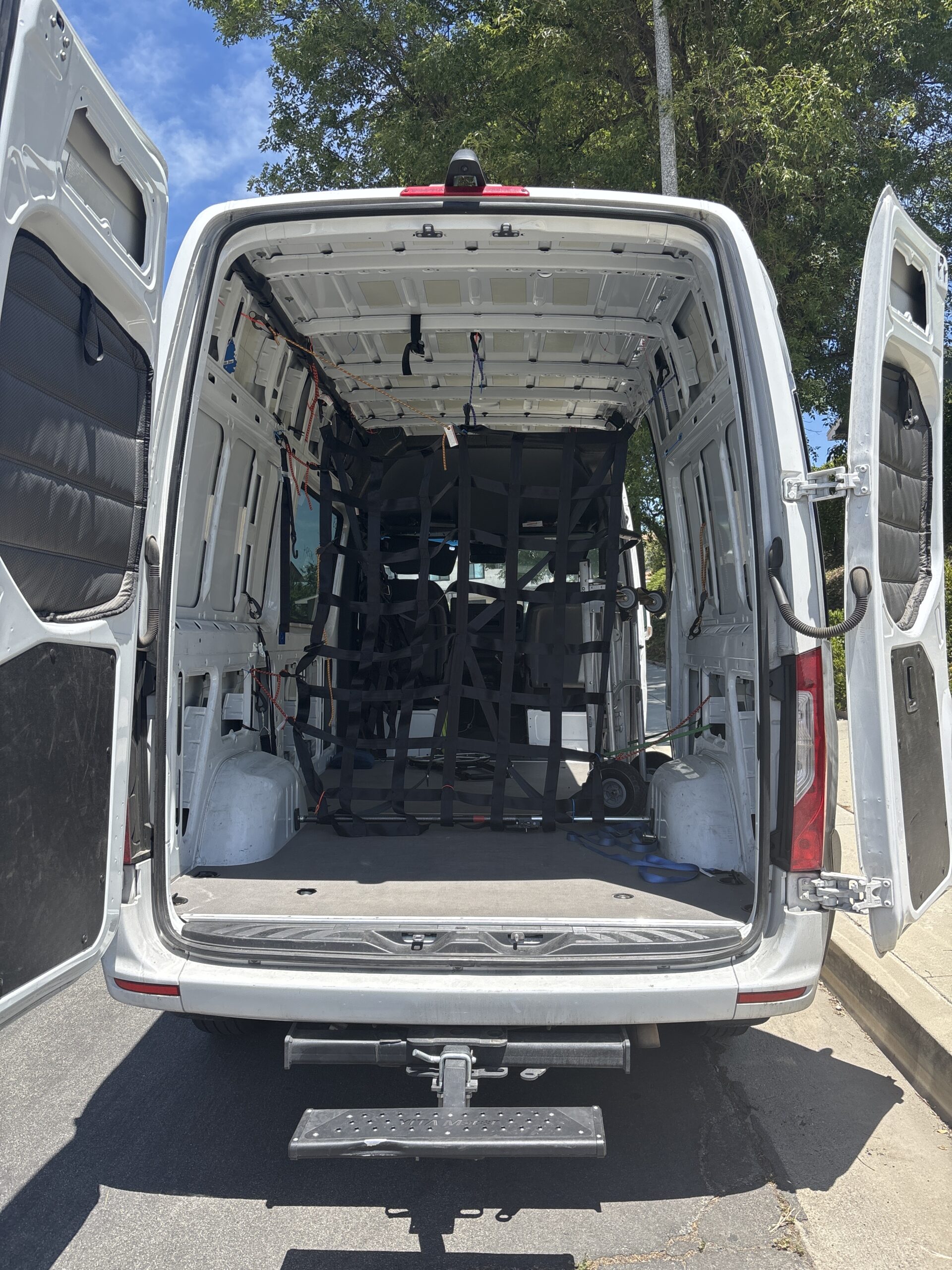 Rear cargo space for local deliveries